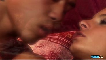 Asian babe massages his cock before riding him doggystyle