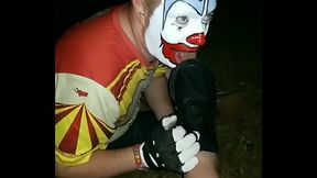 Clown Worshiping Size 12 Muddy Shoes