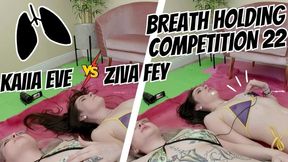 HD Ziva Fey - Breath Holding Competition 22 With Kaiia Eve