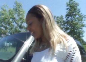 Hairy ebony chick with big ass rides bbc