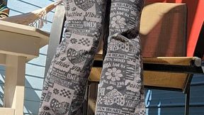 Miss Everwet couldn't hold it and pees outside on the patio chair