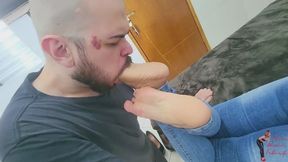 Foot gagging, part 3, by Marcella Schultz and Slave, FULL HD