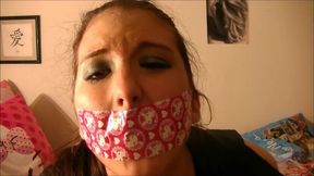 50 minutes of self-gagging!