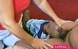 Slut Ann worships her Black Master