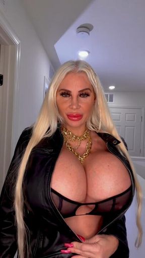 Stripping out of my sexy black bra jeans for u