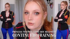 Princess Wystri's Good Boy Regiment: Continued Training