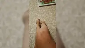 Cute Russian girl with giant butt shows off her body while masturbating