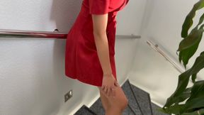 red dress