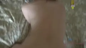 POV - Elena Koshka is still smoking as you enter her from behind and fill her little cunt with loads of cum