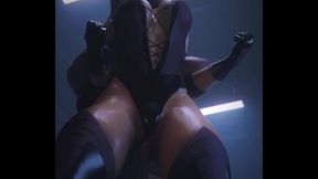 Mileena takes BBC up her ass!