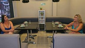 mature women have sex in an empty restaurant after a man stood them up
