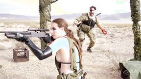 Insatiable babe fucked a very horny soldier