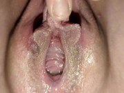 Nonbinary Twink Edges Wet T-Dick Barely Touching It - So Much Squirting Until I Finally Cum