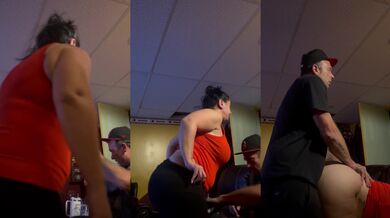 Fat ass gets fucked from behind