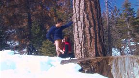 Snowbording hottie sucking and fucking big dick