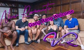 Gang Bang Welcome for a New Roommate
