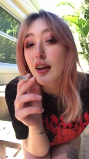 casual early afternoon cigarette