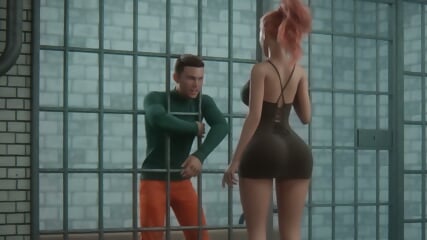 Tall Cheating Wife would do Anything to Save her Husband from the Jail (Anime 3D)