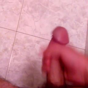 Playing With My Cock In A Hotel Bathroom