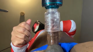 Automasturbator Milks Out A Moaning Cumshot From Masked Man