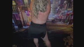 Pawg Tease Video at the Strip Club - Black Sexy Club Mini Skirt