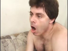 Brunette granny with slim body loves to blow a hard cock like a pro
