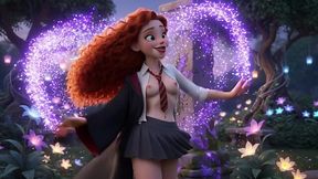 AI-generated Sexy Busty Plump-assed Hermione Wanna Show You Hogwarts & Her Gorgeous Feminine Charms