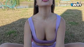 Big-Titted Latina GF rides trainer hard in reverse cowgirl