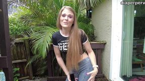 male desperation wetting messing jeans in front of kitty quinn