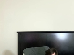 Busty brunette solo masturbation