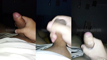 My cum flew