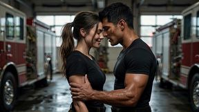 alex the firefighter who fucks his partner valeria before getting home with his wife- porn in spanish ai porn
