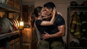 alex the firefighter who fucks his partner valeria before getting home with his wife- porn in spanish ai porn