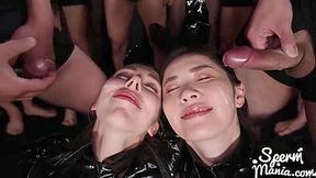 Sticky Bukkake Chicks - Mary Popiense And Haruka Suzuno - Lucie Theodorova