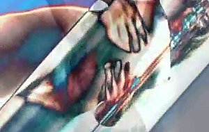 Businesswoman packed by tranny and a guy