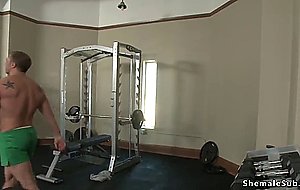 Shemale and babe anal fuck man