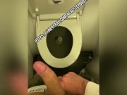 Plane Toilet jerk off