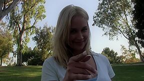 Hot Blonde Sarah Does Wild Handjob And Deepthroats