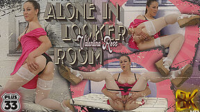 Valentina Ross In Alone In Locker Room; Mature Solo