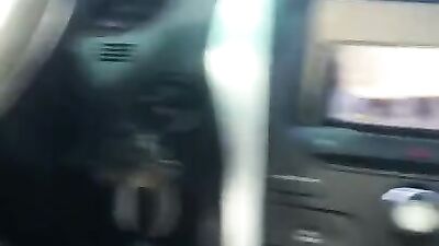 Horny guy is filmed while jerking off in the car