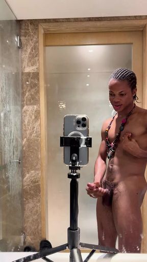 After Session with Daddy Black I Decided to Wank off Myself