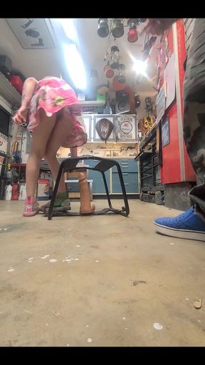 Sexy Girl Riding a Big Dildo. Send Her Some Love so We Can See More of Her