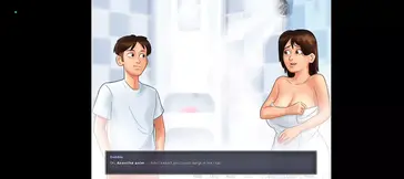 Debie step mom shower scene - summertime saga