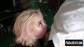 ”Submissive Misha Mayfair keeps coming back for more of Pascal Whites rough ass fucking”