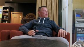 Dared to Jerk off in Busy Coffee Shop - Intense Public Cum