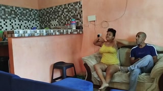 Perverted stepdad cheats on his wife with his big ass stepdaughter who likes his cock