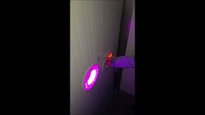 visit to sex shop with glory hole booths blowjob and fuck with strange men
