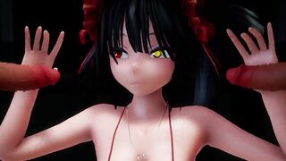 Swinging Dance Kurumi Tokisaki - Date A Live Gothic women - MMD