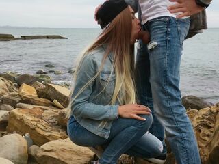 Sexy Blond Gives Skilled Oral sex Outdoor - Veronika Charm