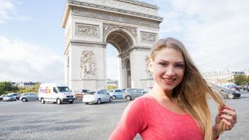 Lucy Heart in Lucy Heart French Slut Welcomes Manuel To Paris With Anal Sex